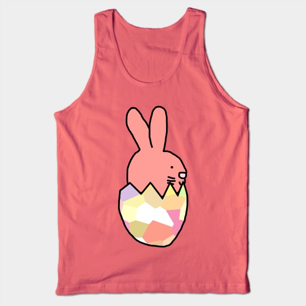 Rose Bunny Hatching from Easter Egg Tank Top by ellenhenryart